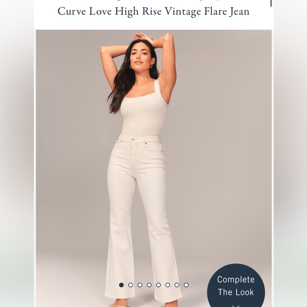 Abercrombie & Fitch curve love high rise vintage flares